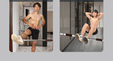 Horizontal bar household indoor door 
