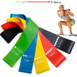 Five-Piece TPE Resistance Bands for Squats 