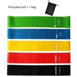 Five-Piece TPE Resistance Bands for Squats 